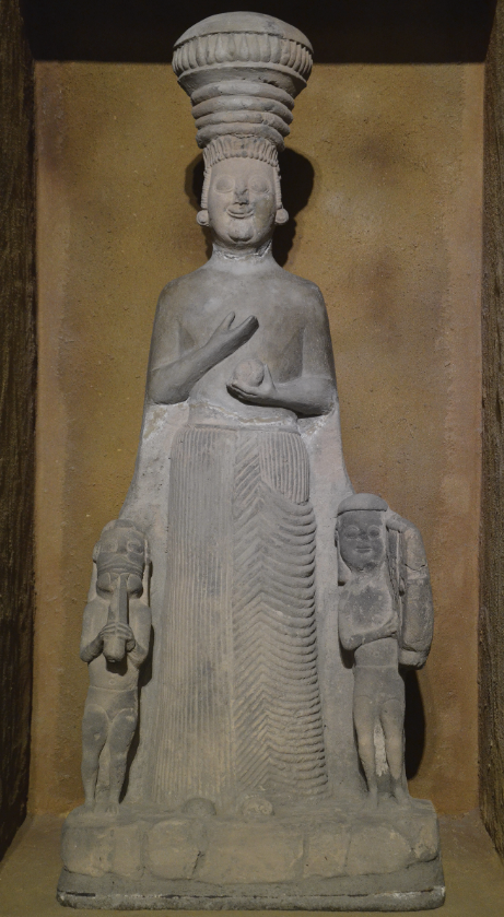 A limestone statue of Agdistis/Cybele